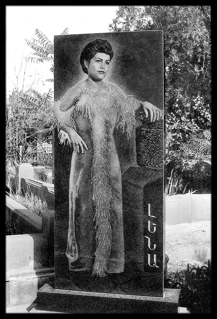 Gravestone of Lena, Yerevan, 1999