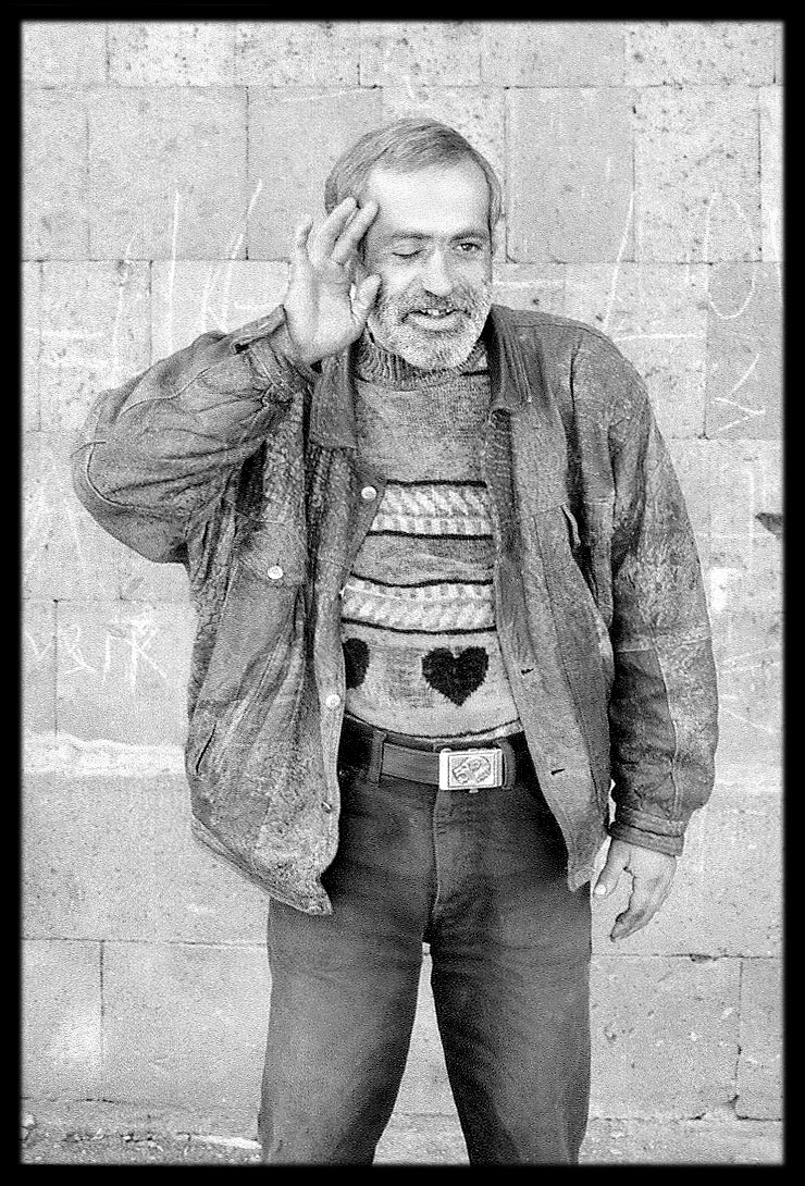 One eyed drunk, Yerevan, 1999