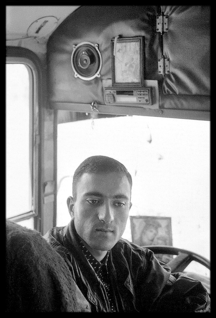 Bus driver, Yerevan, 1999