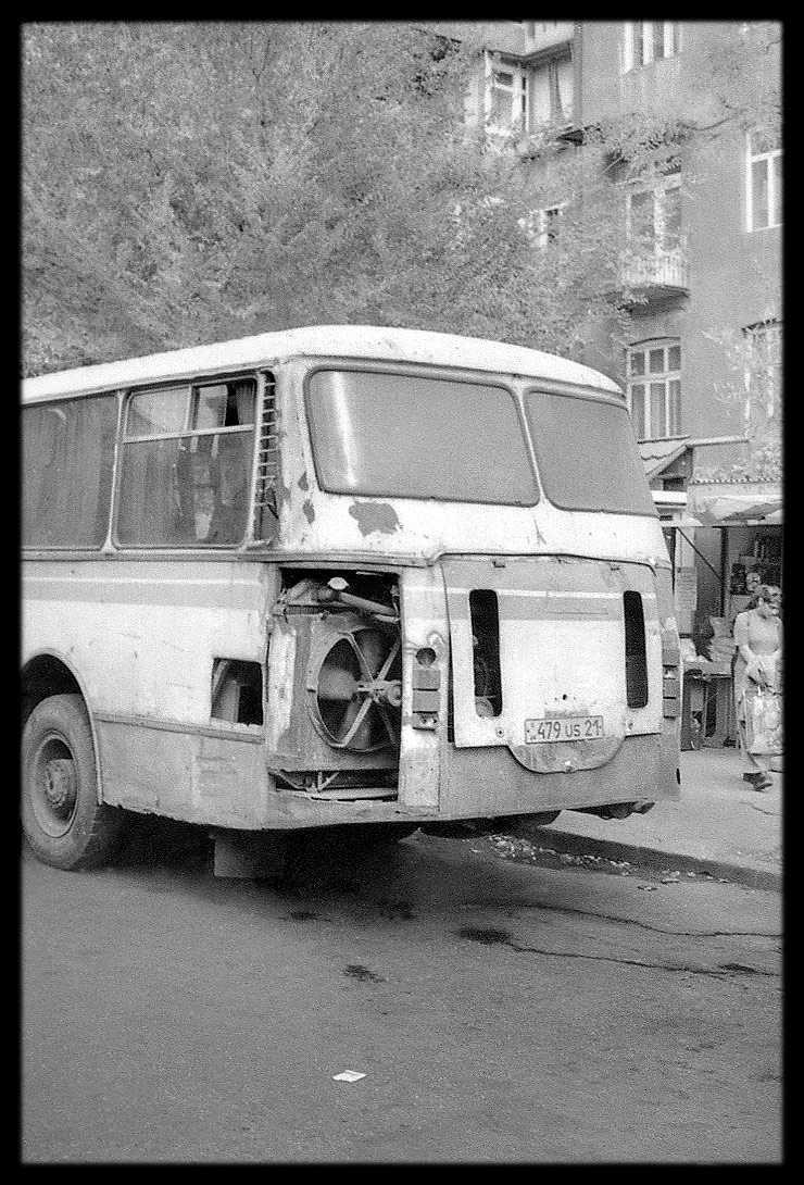 Public bus, Yerevan, 1999