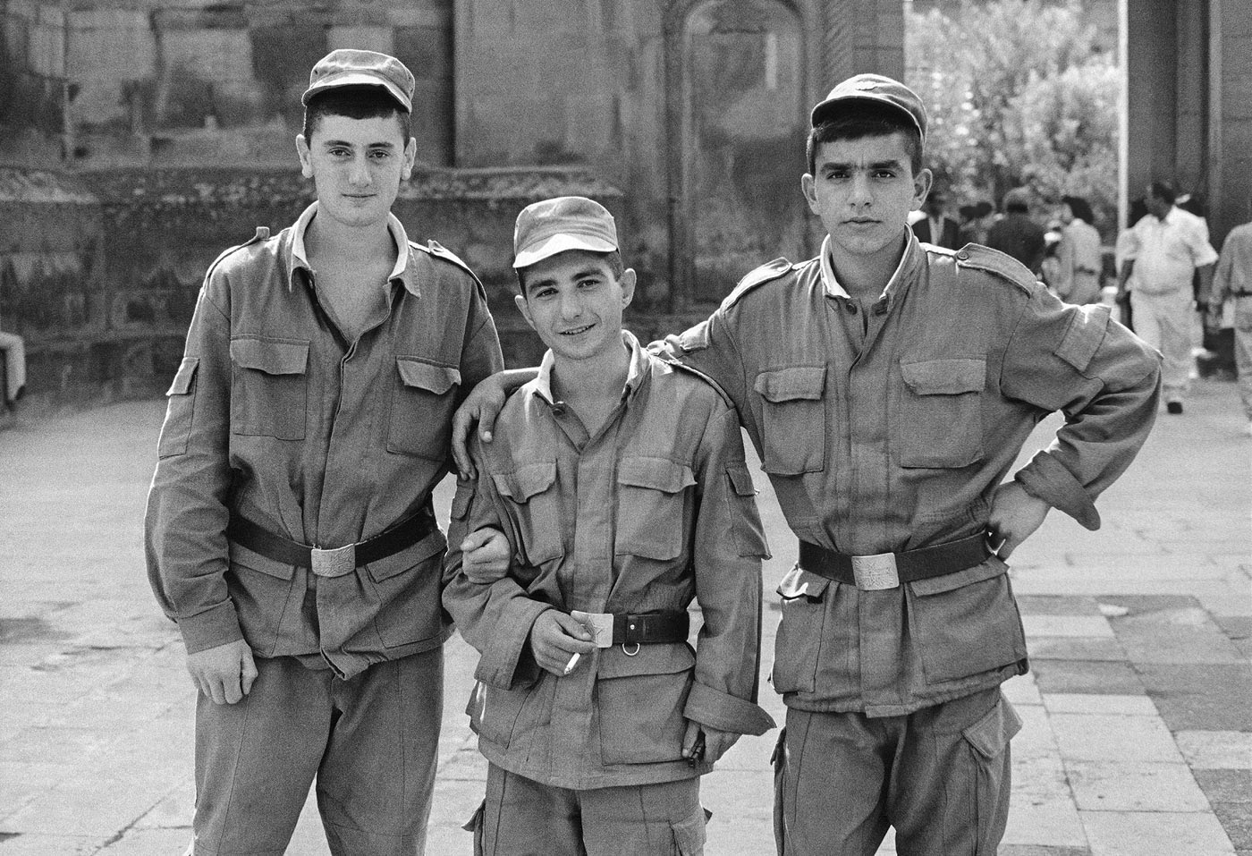 Young soldiers, Etchmiadzin, 1999